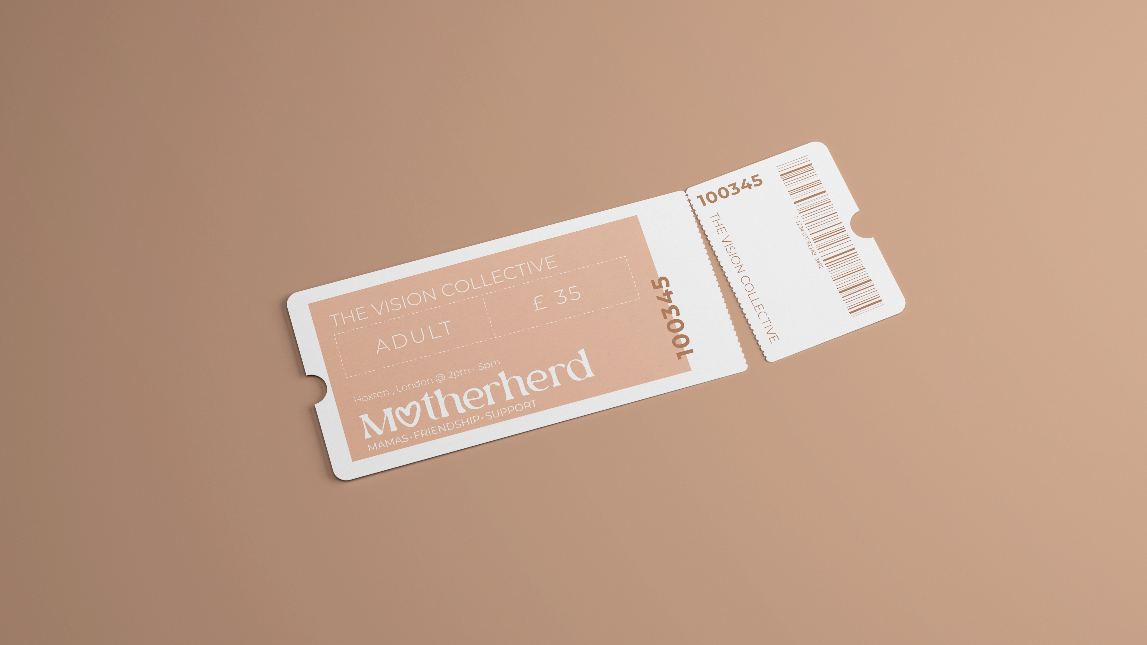 Motherherd event ticket mockup